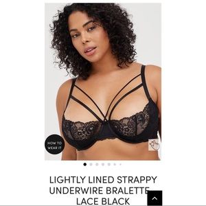 LIGHTLY LINED STRAPPY UNDERWIRE BRALETTE